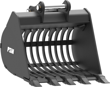 Excavator Skeleton Bucket rendered