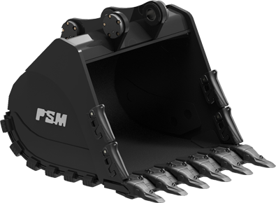 Excavator XD Extreme Duty Bucket rendered