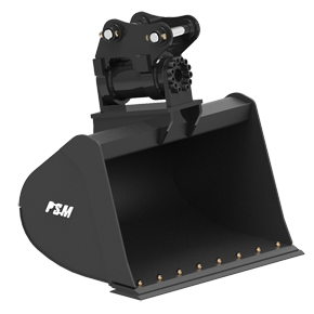 Excavator tilt bucket with Helac tilt