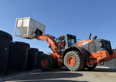Wheel loader forks application photo