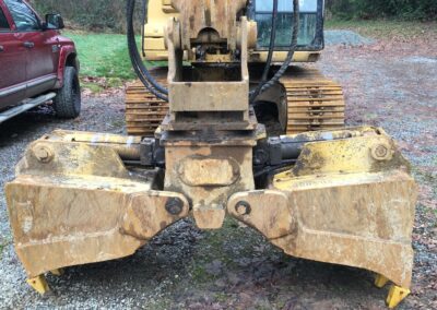 Clamshell application photo in field