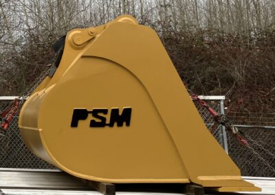Excavator cleanup bucket ready to ship
